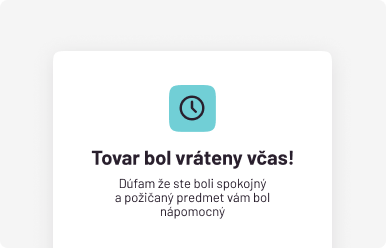 Uži si prenájom a vráť ho včas